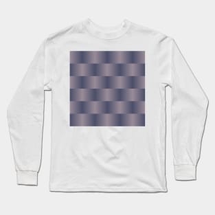 Vintage Gradient Square Lines Long Sleeve T-Shirt